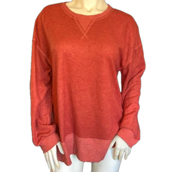 cotton bleu Sweaters - NWT Cotton Bleu Ultra Soft Burnt Orange Long Sleeve Sweater. Size Small.